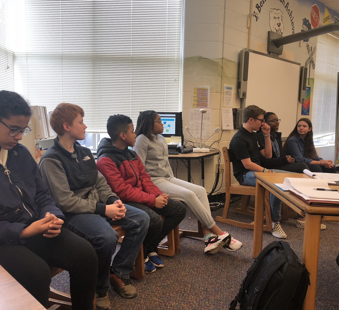 Students in a classroom